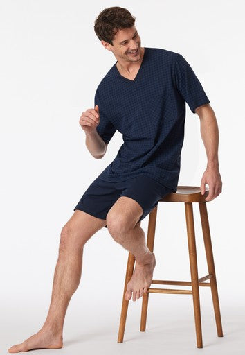 Pyjama's blauw SCHIESSER