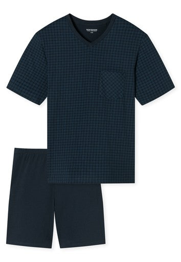 Pyjama's blauw SCHIESSER