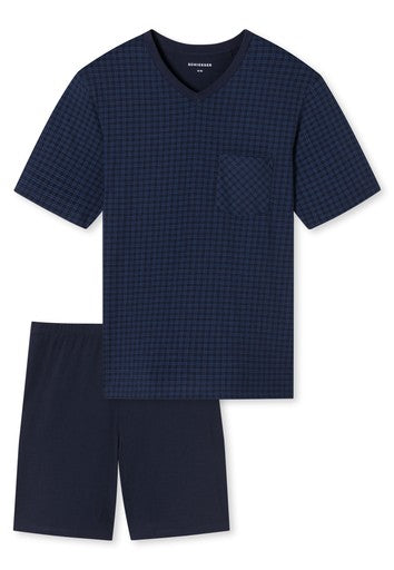 Pyjama's blauw SCHIESSER
