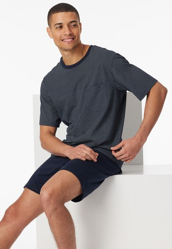 Pyjama's blauw SCHIESSER