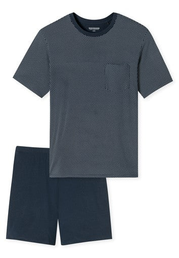 Pyjama's blauw SCHIESSER