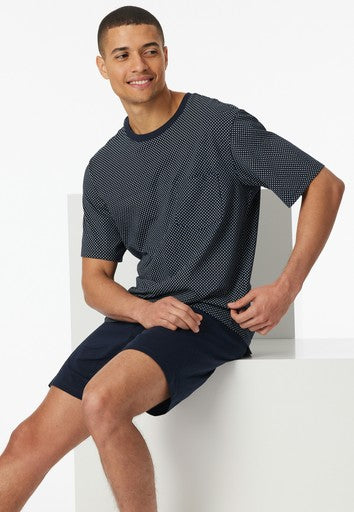 Pyjama's blauw SCHIESSER