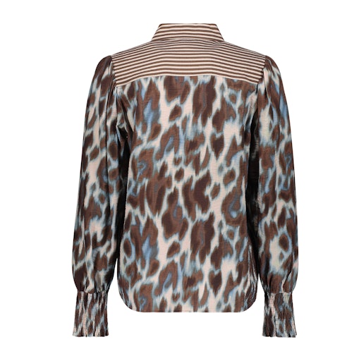Blouses lange mouw navy Geisha
