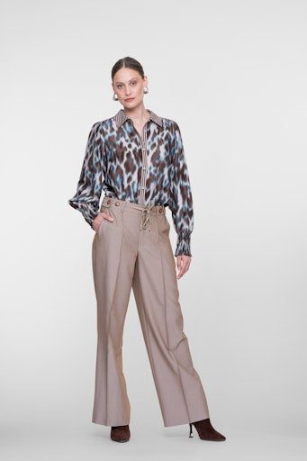 Blouses lange mouw navy Geisha