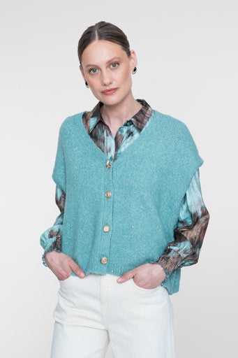 Cardigans blauw Geisha
