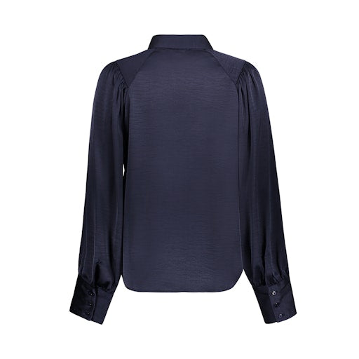 Blouses lange mouw navy Geisha