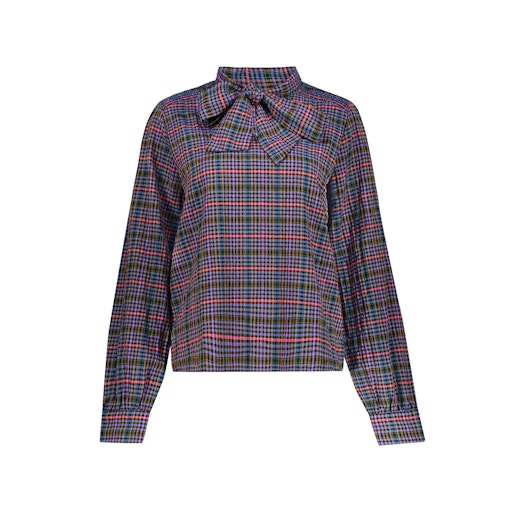 Blouses lange mouw navy Geisha