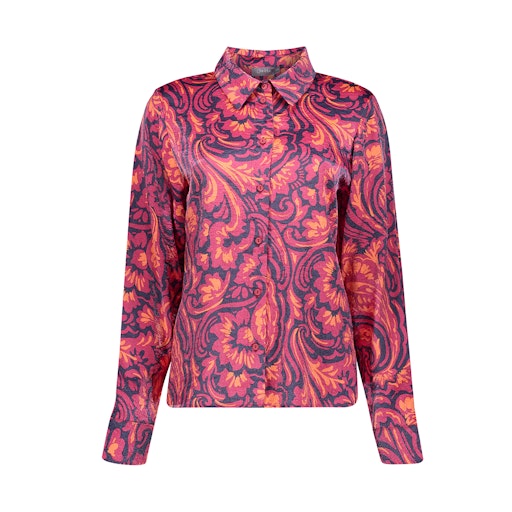 Blouses lange mouw navy Geisha