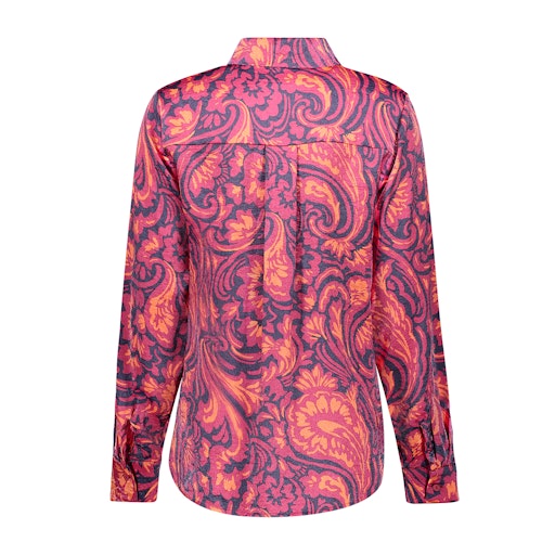 Blouses lange mouw navy Geisha