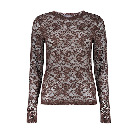 T-shirts lange mouw bruin Geisha