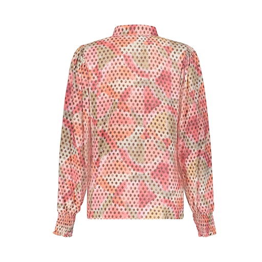 Blouses lange mouw roze Geisha
