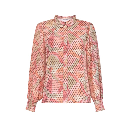 Blouses lange mouw roze Geisha