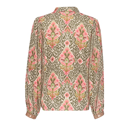 Blouses lange mouw groen Geisha