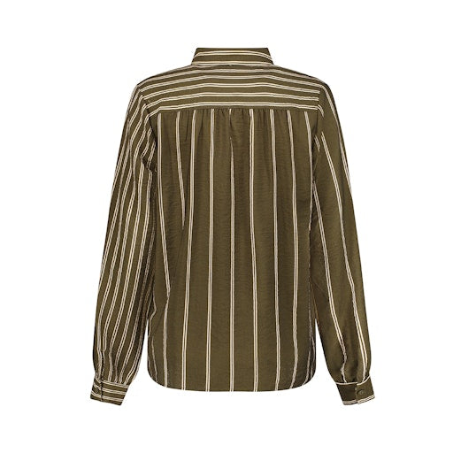 Blouses lange mouw groen Geisha