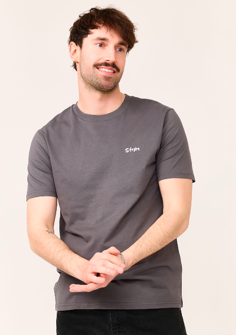 T-shirts korte mouw grijs STRØM