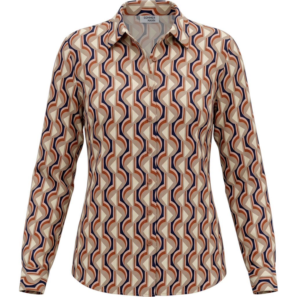 Blouses lange mouw roze Sommermann