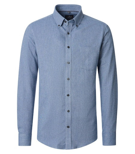 Hemden lange mouw blauw Casa Moda