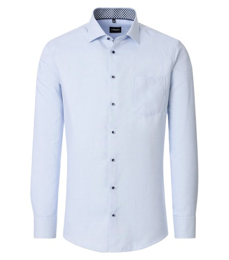 Hemden lange mouw blauw VENTI