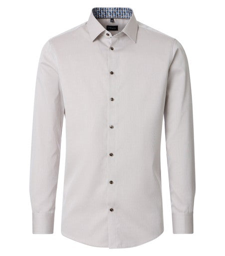 Hemden lange mouw beige VENTI