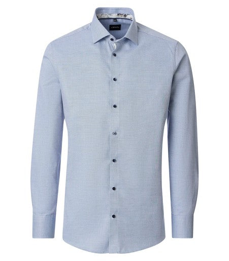 Hemden lange mouw blauw VENTI
