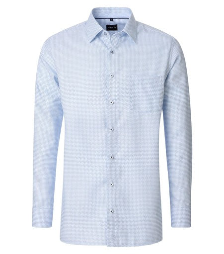 Hemden lange mouw blauw VENTI
