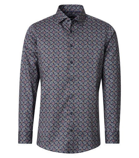 Hemden lange mouw blauw VENTI