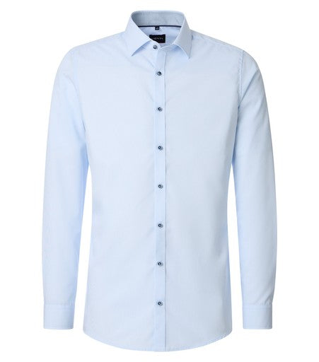 Hemden lange mouw blauw VENTI