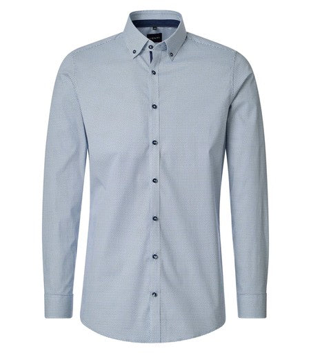 Hemden lange mouw blauw VENTI