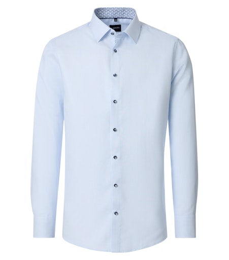Hemden lange mouw blauw VENTI