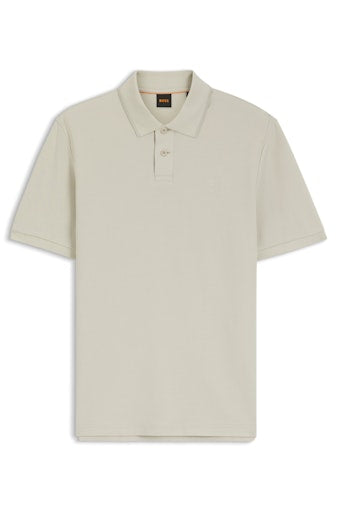 Polo's korte mouw beige Boss Men Orange