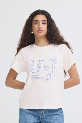 T-shirts korte mouw wit ICHI