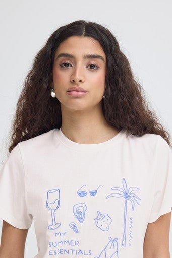 T-shirts korte mouw wit ICHI