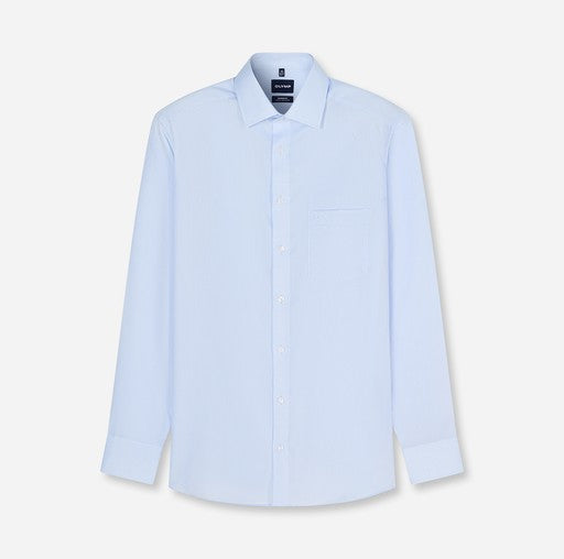 Hemden extra lange mouw blauw OLYMP