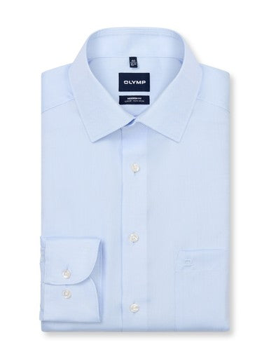 Hemden extra lange mouw blauw OLYMP