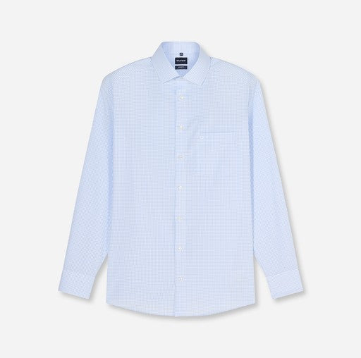 Hemden extra lange mouw blauw OLYMP