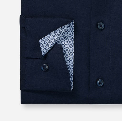 Hemden extra lange mouw blauw OLYMP