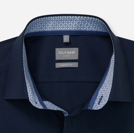 Hemden extra lange mouw blauw OLYMP