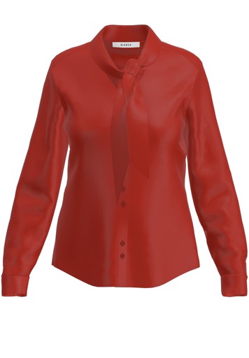Blouses korte mouw rood Bianca