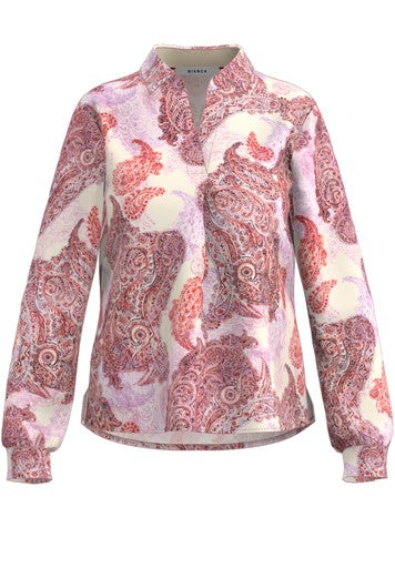 Blouses korte mouw rood Bianca