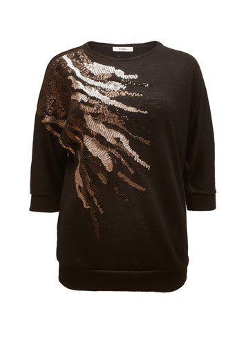 T-shirts korte mouw zwart Bianca