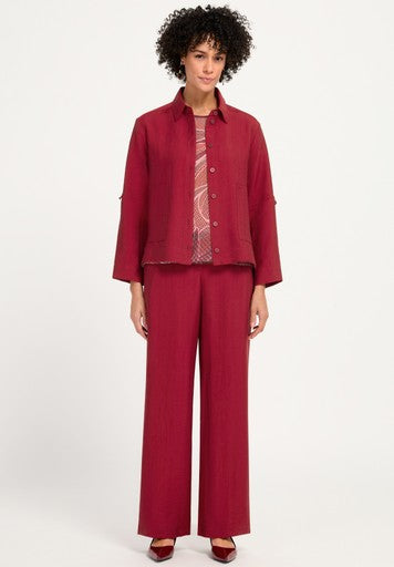 Blouses korte mouw rood Bianca