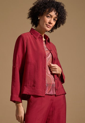 Blouses korte mouw rood Bianca