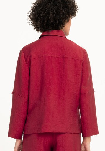 Blouses korte mouw rood Bianca