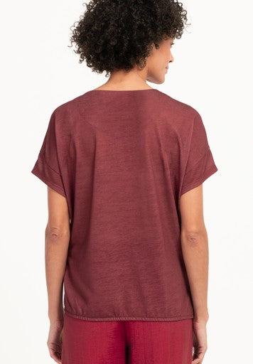 T-shirts korte mouw rood Bianca