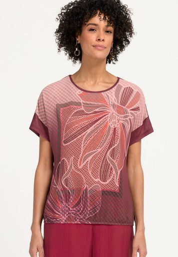 T-shirts korte mouw rood Bianca