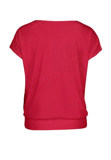 T-shirts korte mouw rood Bianca