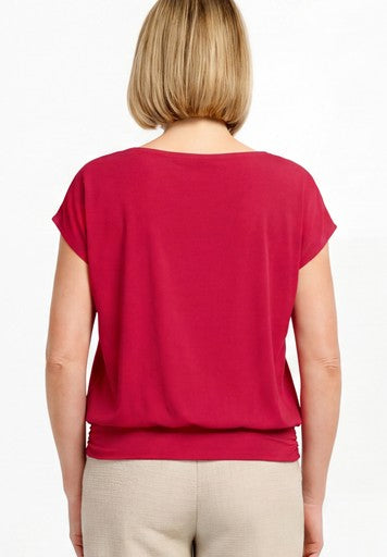 T-shirts korte mouw rood Bianca