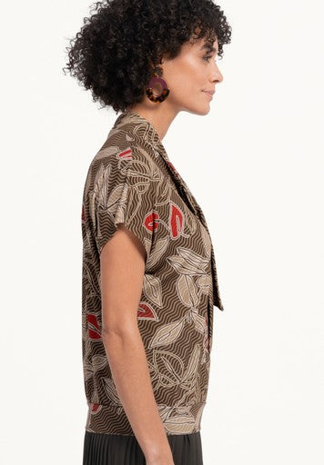 T-shirts korte mouw bruin Bianca