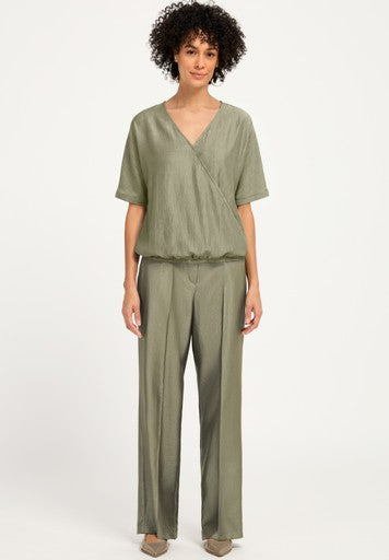 Blouses korte mouw groen Bianca