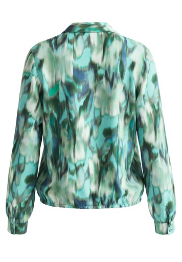 Blouses korte mouw blauw Bianca